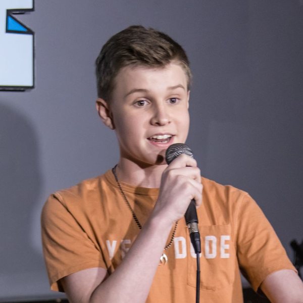 Harrison Leahy on the Ice House stage.