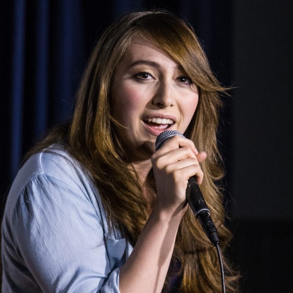 Michelle Zarlenga on the Ice House stage.